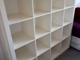 Freecycle Large white IKEA shelving unit.