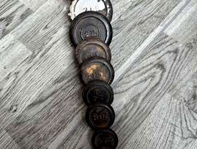 Freecycle Cast iron balance scale weights