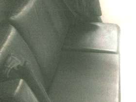 Freecycle Free black leather sofa: