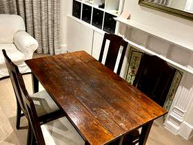 Freecycle Teak dining table and chairs
