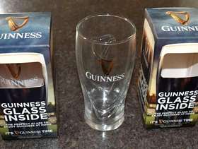 Freecycle Pair of 440ml Guinness Glasses, Brand New