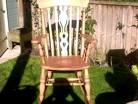 Freecycle Solid wood rocking chair