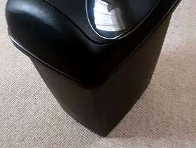 Freecycle Black Plastic Swing Top Waste Bin