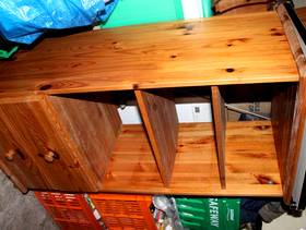 Freecycle Pine Hi-fi Cabinet