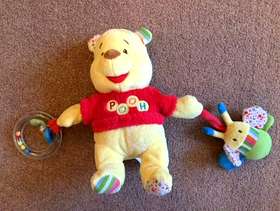 Freecycle Winnie the Pooh Bear soft toy with rattles