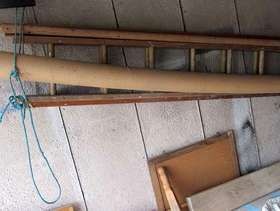 Freecycle Two Section Wooden Extension Ladder