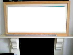 Freecycle 2 x Very large solid pine picture frame with mount ...