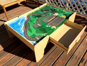 Freecycle Toy train and lego table