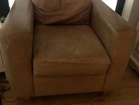 Freecycle Tan leather armchair