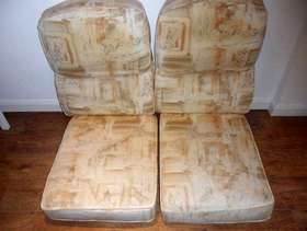 Freecycle 2 x seat cushions back & seat, ideal for Wicker ...