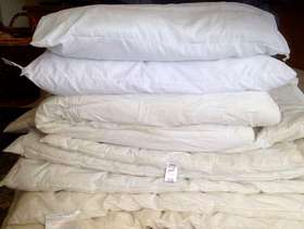 Freecycle Bedding - duvets and pillows