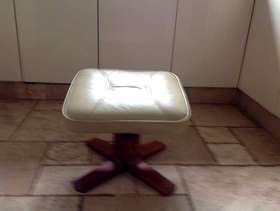 Freecycle Leather foot stool