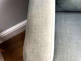 Freecycle 2 DFS Blue Arm chairs