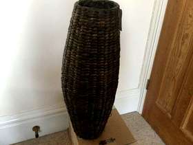 Freecycle Wicker vase