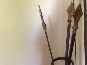 Freecycle 2 wrought iron plant stands