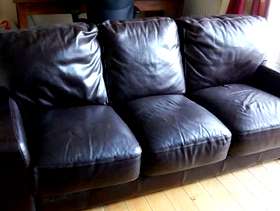 Freecycle Leather sofa