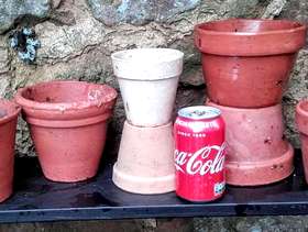 Freecycle Varied collection of terracotta plant pots