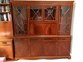 Freecycle Yew wood wall unit