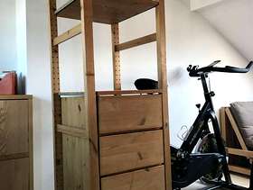Freecycle Ikea bookcase with drawer unit (ivar range)