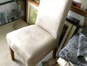 Freecycle Three Faux Suede Chairs