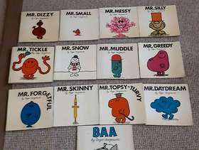 Freecycle 13 Vintage Mr Men Books
