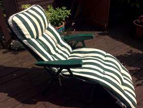 Freecycle Reclining garden chair