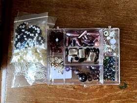 Freecycle BEADS (3 packets) + a BOX OF BEADS : VARIETY ...