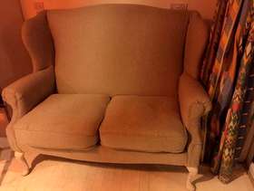 Freecycle Two seater wing back sofa