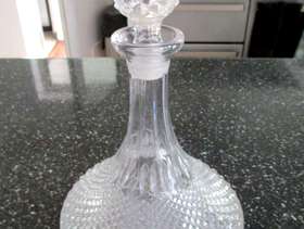 Freecycle Vintage crystal ships decanter