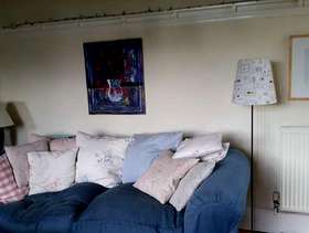 Freecycle 2 sofa workshop blue settees