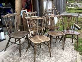 Freecycle 6 wooden chairs