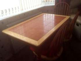 Freecycle Table and 4 chairs
