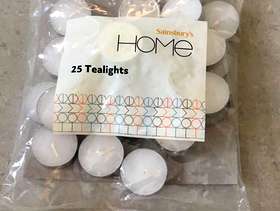 Freecycle Sainsbury's Home pack of 25 Tealights New Unopened