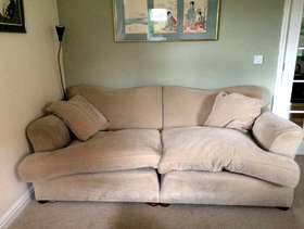 Freecycle Large 3 seater sofa beige