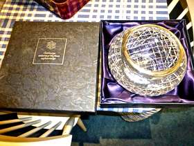 Freecycle Stuart Crystal Flower Bowl