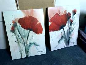 Freecycle Poppy canvasses