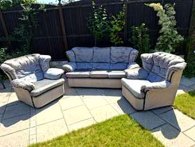 Freecycle Upholstered sofa and two armchairs