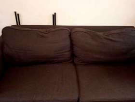 Freecycle John Lewis Sofa, chocolate brown, two seat
