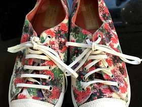 Freecycle Floral plimsolls