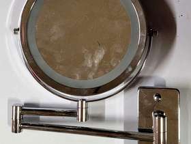 Freecycle Illuminated Wall-Mounted Make-Up Mirror