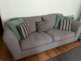 Freecycle 2x 3 seater gray sofas