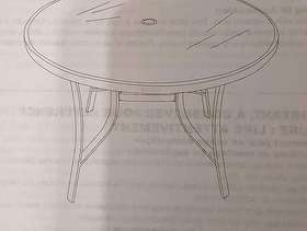 Freecycle Round Garden Table Frame and Legs ONLY
