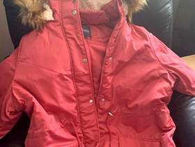 Freecycle Pink Waterproof coat with fluffy hood