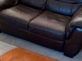 Freecycle Leather Sofa
