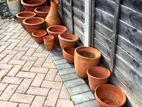 Freecycle Clay Plant Pots