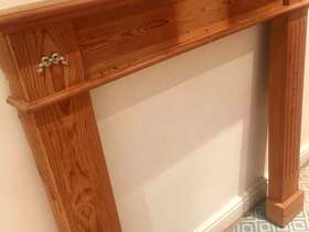 Freecycle Wooden fireplace Mantel surround