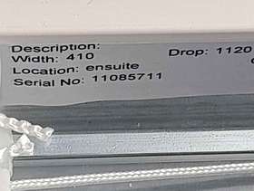 Freecycle White metal slat blind