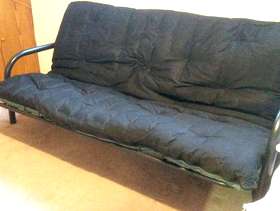 Freecycle Futon, metal framed with reversible mattress