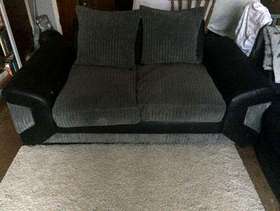 Freecycle Grey and black sofa.