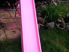 Freecycle 7ft Pink Child's Slide and a Pink chad valley junior ...